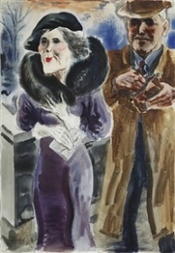 george-grosz-new-york-couple 1933